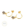 Bee Lovely Jewel Gold Hoops Jewellery Hurtig Lane Vegan Watches