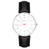 Moderna Vegan Leather Watch Silver, White & Lilac Watch Hurtig Lane Vegan Watches