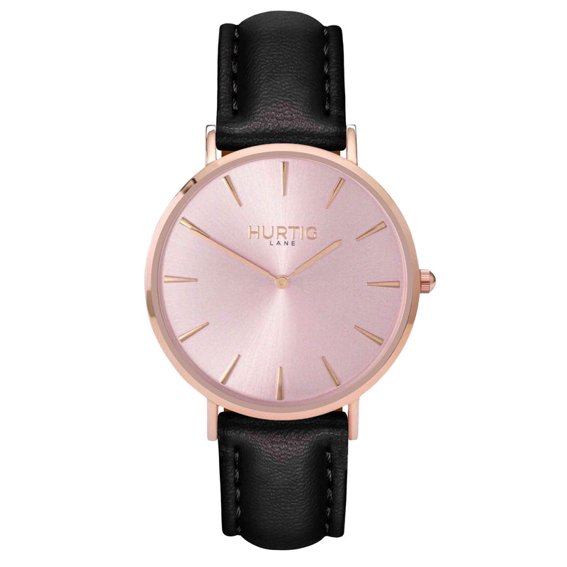 Mykonos Vegan Leather All Rose & Mint Watch Hurtig Lane Vegan Watches