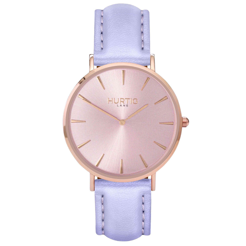 Mykonos Vegan Leather All Rose & Mint Watch Hurtig Lane Vegan Watches