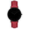 Mykonos Vegan Leather Watch All Black & Cloud Watch Hurtig Lane Vegan Watches