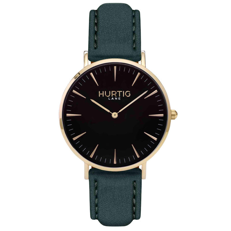 Hymnal Vegan Watch Tweed Gold, Black & Grey - Hurtig Lane - sustainable- vegan-ethical- cruelty free