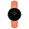 Moderna Vegan Leather Watch Silver, Black & Mint Watch Hurtig Lane Vegan Watches