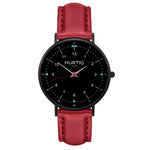 Moderna Vegan Leather Watch All Black & Black Watch Hurtig Lane Vegan Watches