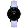 Moderna Vegan Leather Watch All Black & Cloud Watch Hurtig Lane Vegan Watches