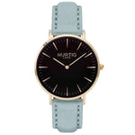 Hymnal Vegan Watch Tweed Gold, Black & Camel Brown Watch Hurtig Lane Vegan Watches