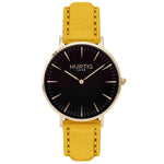 Hymnal Vegan Watch Tweed Gold, Black & Grey - Hurtig Lane - sustainable- vegan-ethical- cruelty free