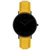 Hymnal Vegan Suede Watch All Black & Forest - Hurtig Lane - sustainable- vegan-ethical- cruelty free