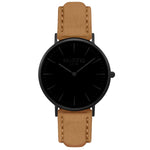 Hymnal Vegan Suede Watch All Black & Berry - Hurtig Lane - sustainable- vegan-ethical- cruelty free