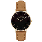 Hymnal Vegan Watch Tweed Gold, Black & Grey - Hurtig Lane - sustainable- vegan-ethical- cruelty free