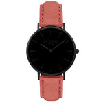 Hymnal Vegan Suede Watch All Black & Forest - Hurtig Lane - sustainable- vegan-ethical- cruelty free