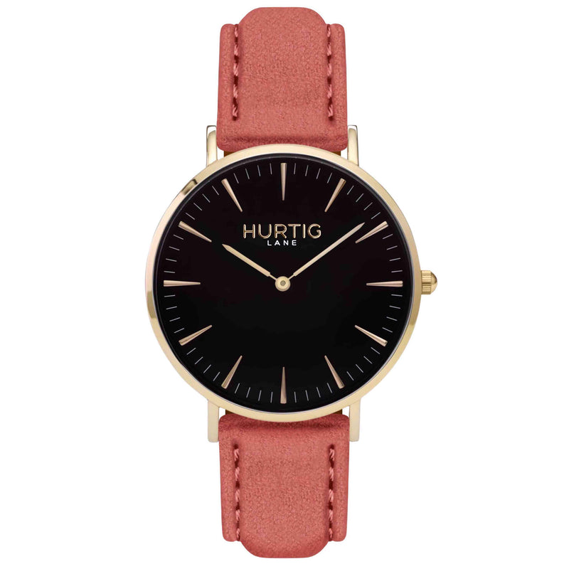 Hymnal Vegan Watch Tweed Gold, Black & Camel - Hurtig Lane - sustainable- vegan-ethical- cruelty free