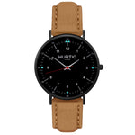 Moderno Vegan Suede Watch All Black & Duck Egg Watch Hurtig Lane Vegan Watches