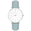 Moderno Vegan Suede Watch Silver, White & Berry Watch Hurtig Lane Vegan Watches