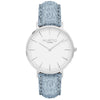 Hymnal Vegan Watch Tweed Silver, White & Grey - Hurtig Lane - sustainable- vegan-ethical- cruelty free