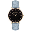 Hymnal Vegan Watch Tweed Gold, Black & Camel Brown Watch Hurtig Lane Vegan Watches