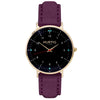 Moderno Vegan Suede Watch Gold, Black & Forest Green Watch Hurtig Lane Vegan Watches