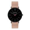 Moderno Stainless Steel Watch All Black & Silver - Hurtig Lane - sustainable- vegan-ethical- cruelty free