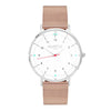 Moderna Stainless Steel Watch Silver, White & Silver - Hurtig Lane - sustainable- vegan-ethical- cruelty free