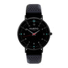 Moderno Vegan Rubber Watch All Black & Cream - Hurtig Lane - sustainable- vegan-ethical- cruelty free