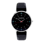 Moderna Vegan Rubber Watch Silver, Black & Cream - Hurtig Lane - sustainable- vegan-ethical- cruelty free