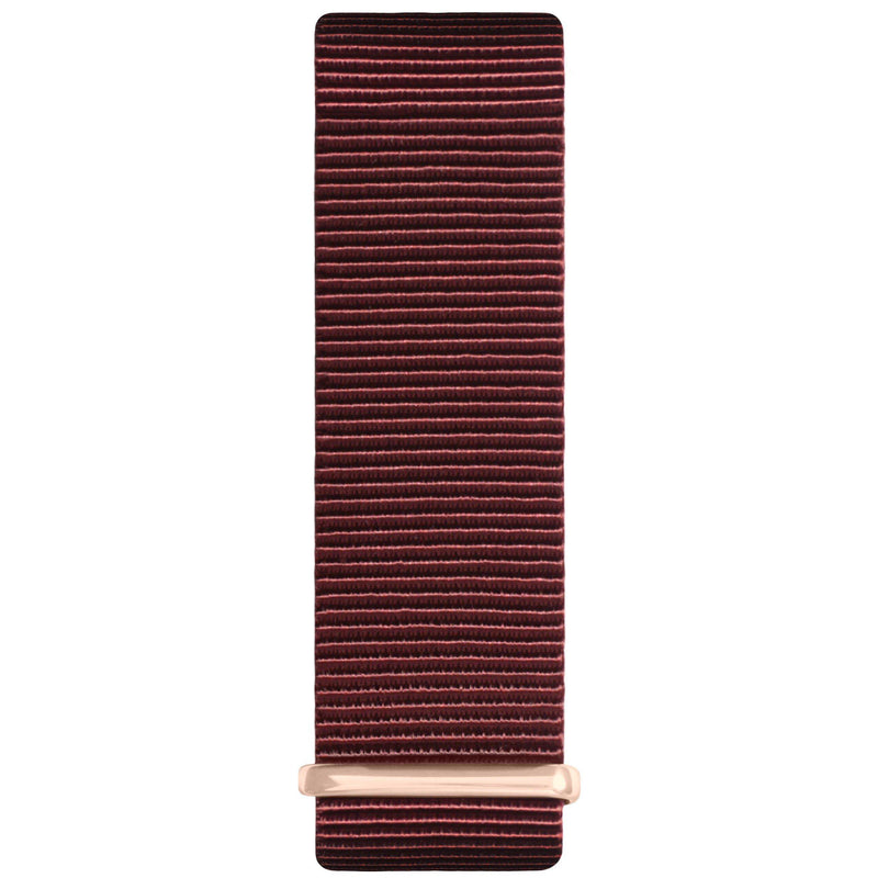 Maroon and Silver Nylon Nato Strap watch strap Hurtig Lane Vegan Watches