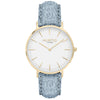 Hymnal Vegan Watch Tweed Gold, White & Grey Watch Hurtig Lane Vegan Watches