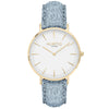 Hymnal Vegan Watch Suede Gold, White & Berry Watch Hurtig Lane Vegan Watches