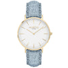 Hymnal Vegan Watch Suede Gold, White & Berry Watch Hurtig Lane Vegan Watches