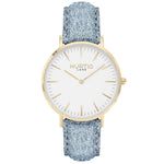 Hymnal Vegan Watch Tweed Gold, White & Grey Watch Hurtig Lane Vegan Watches