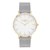 Lorelai Stainless Steel Watch Gold, White & Silver Watch Hurtig Lane Vegan Watches