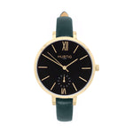 Amalfi Petite Stainless Steel Watch Gold, Black & Gold Watch Hurtig Lane Vegan Watches