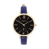 Amalfi Petite Stainless Steel Watch Gold, Black & Gold Watch Hurtig Lane Vegan Watches